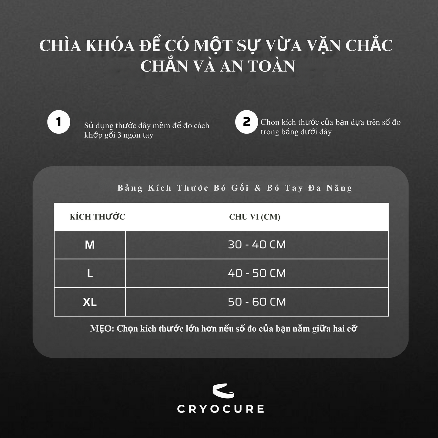Cryocure - Bó Gối & Bó Tay Đa Năng (COD)
