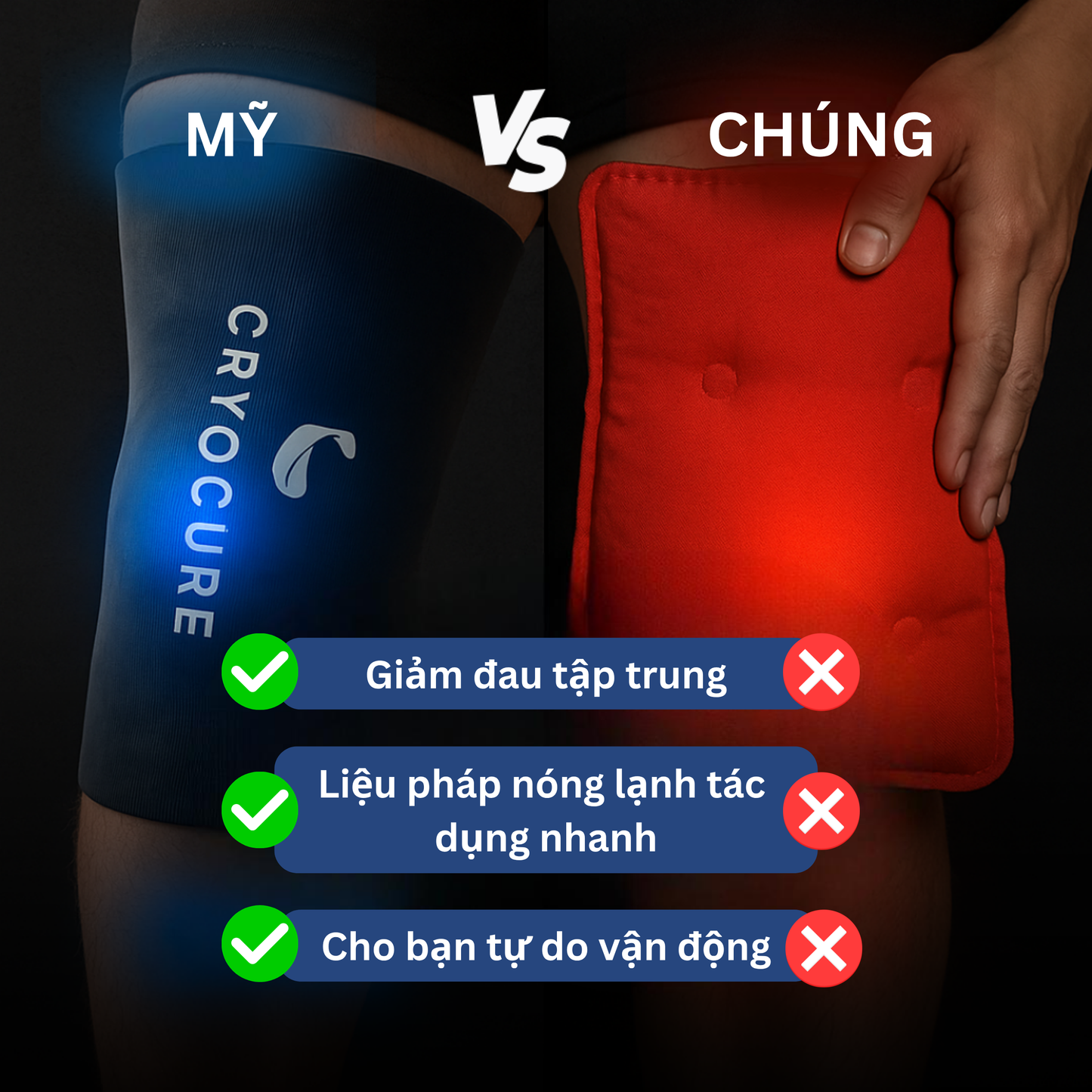 Cryocure - Bó Gối & Bó Tay Đa Năng (COD)
